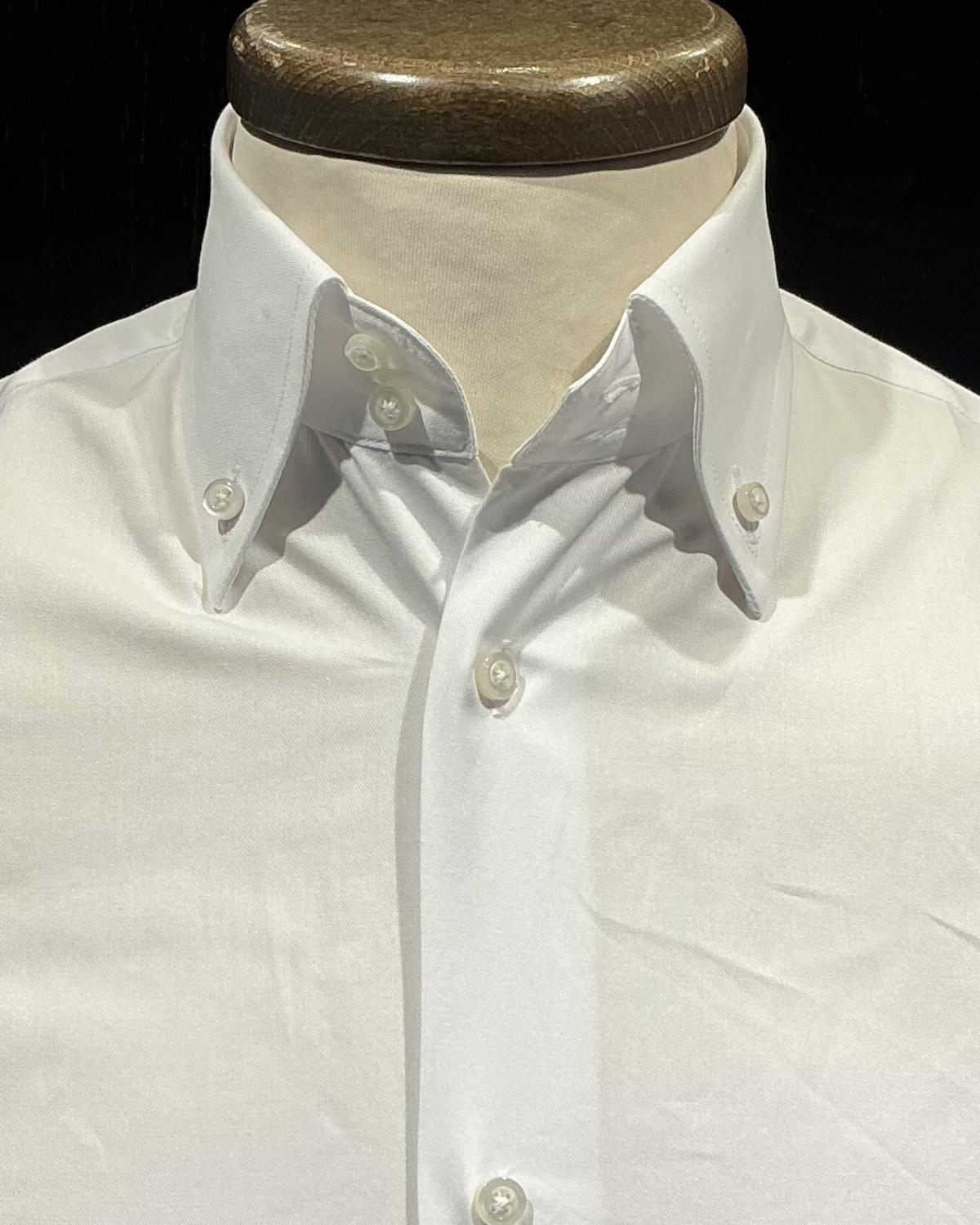 Button down Twill  Bianco