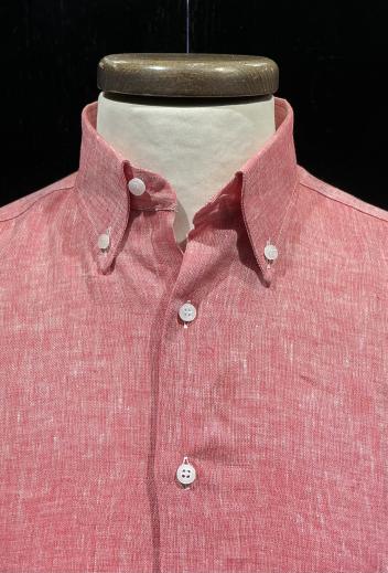 Camicia puro lino Ciliegia