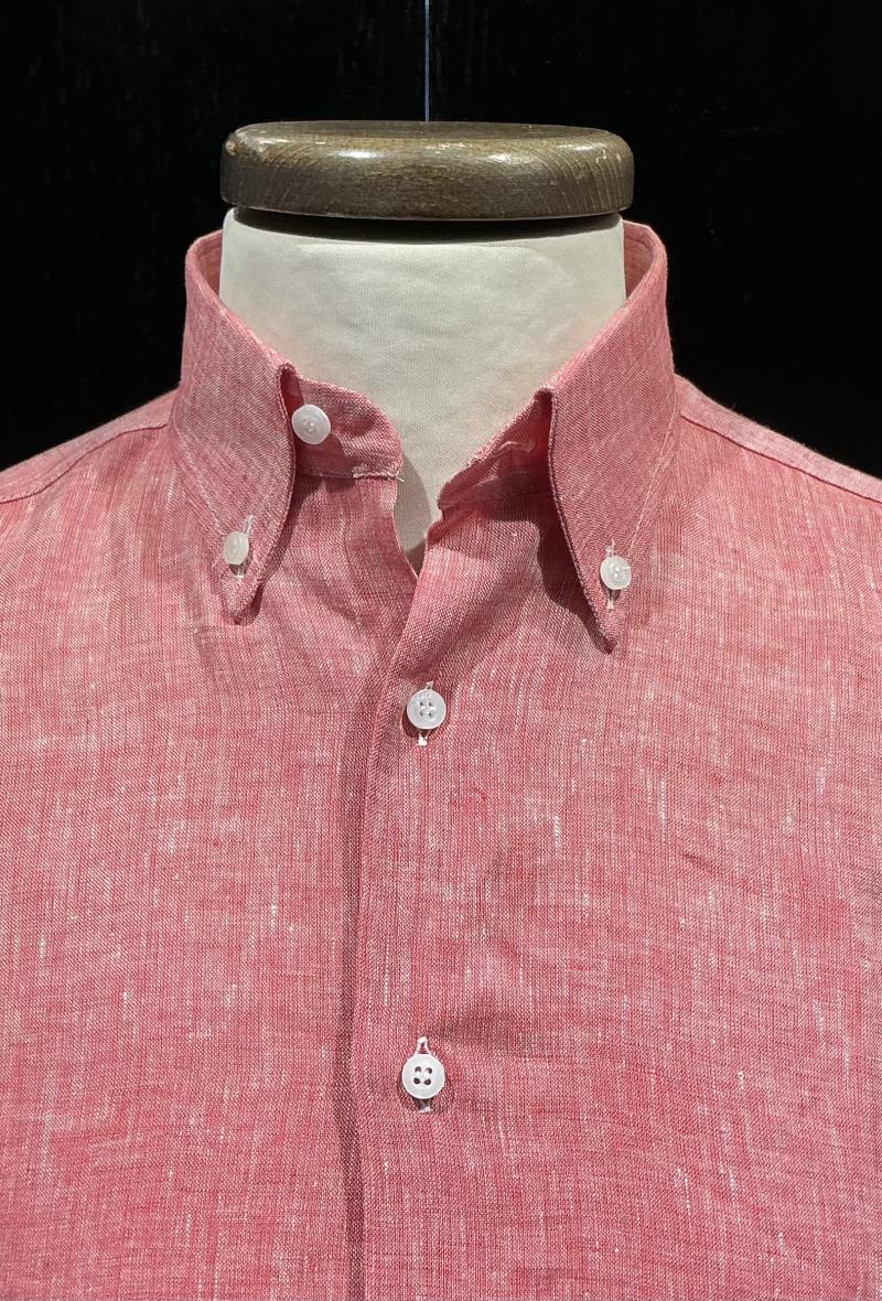 Camicia puro lino Ciliegia