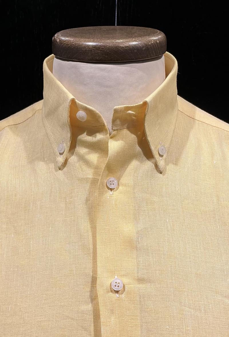 Camicia puro lino Pavone