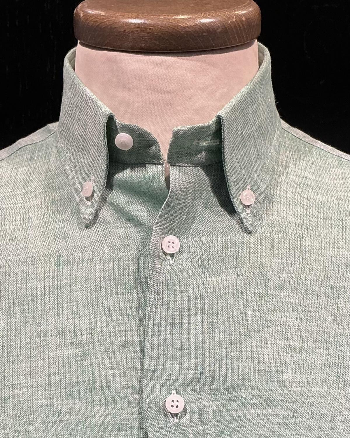 Camicia puro lino Menta