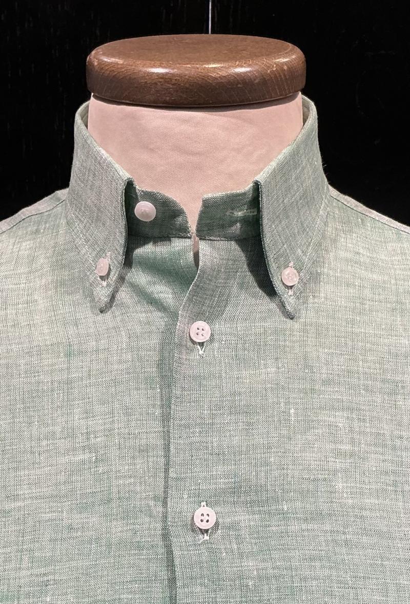 Camicia puro lino Menta