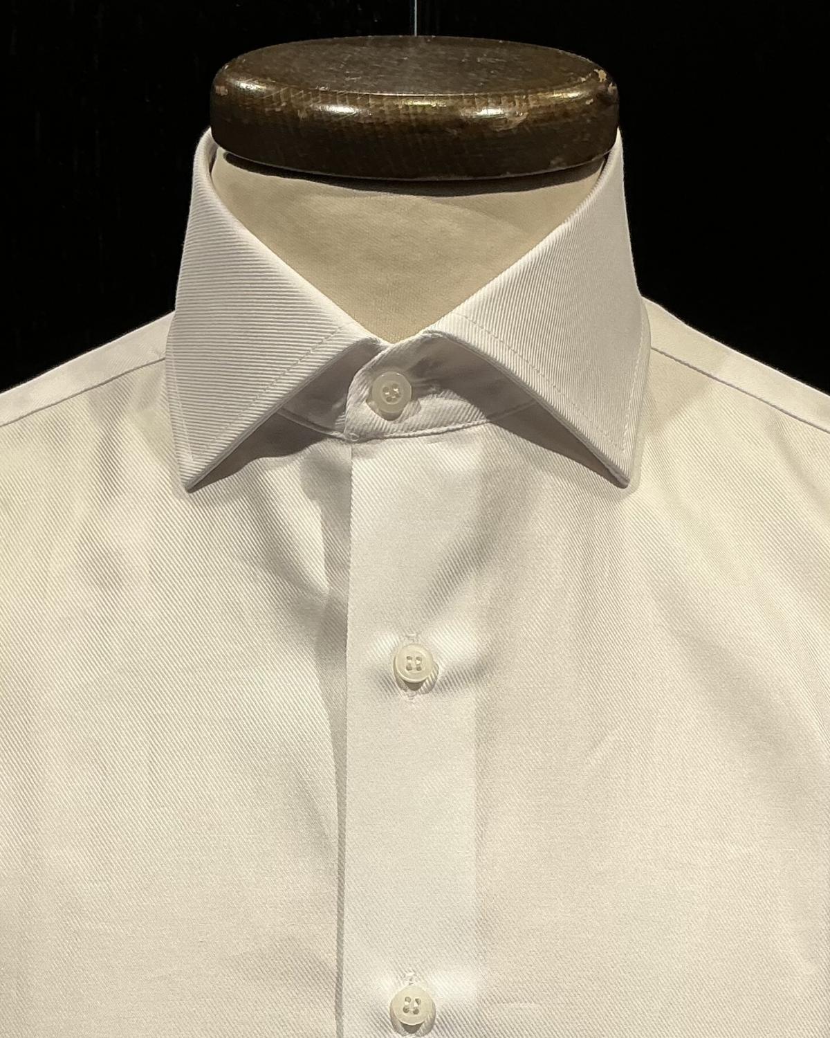 Colletto francese doppio ritorto  Bianco