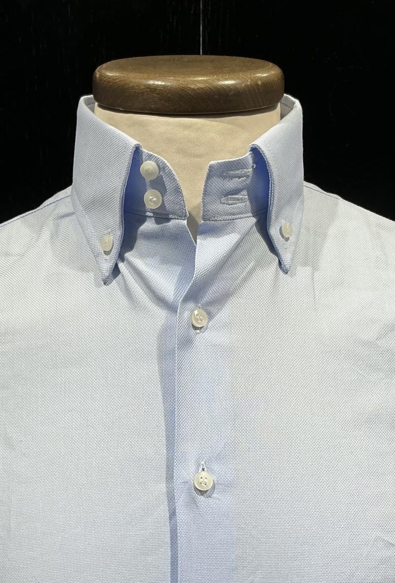 Button down Nido d’ape Cielo