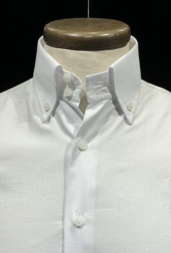 Button down Nido d’ape Bianco