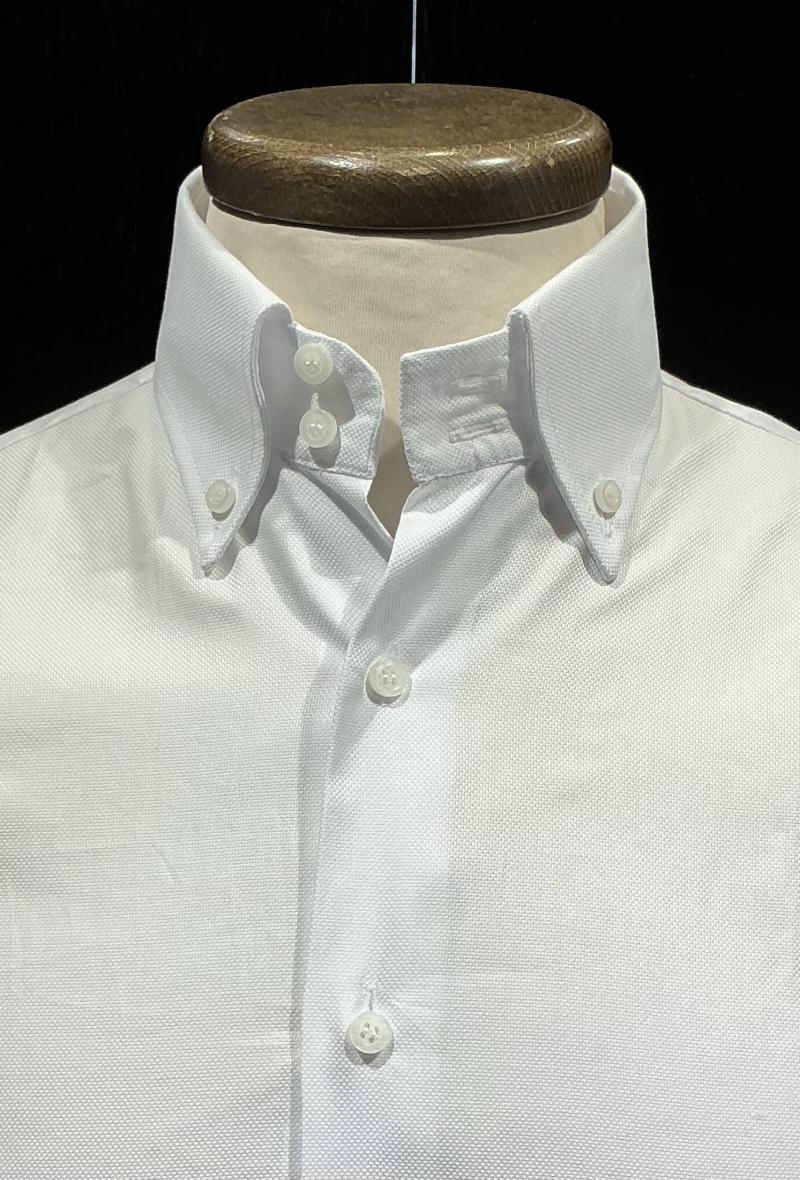 Button down Nido d’ape Bianco