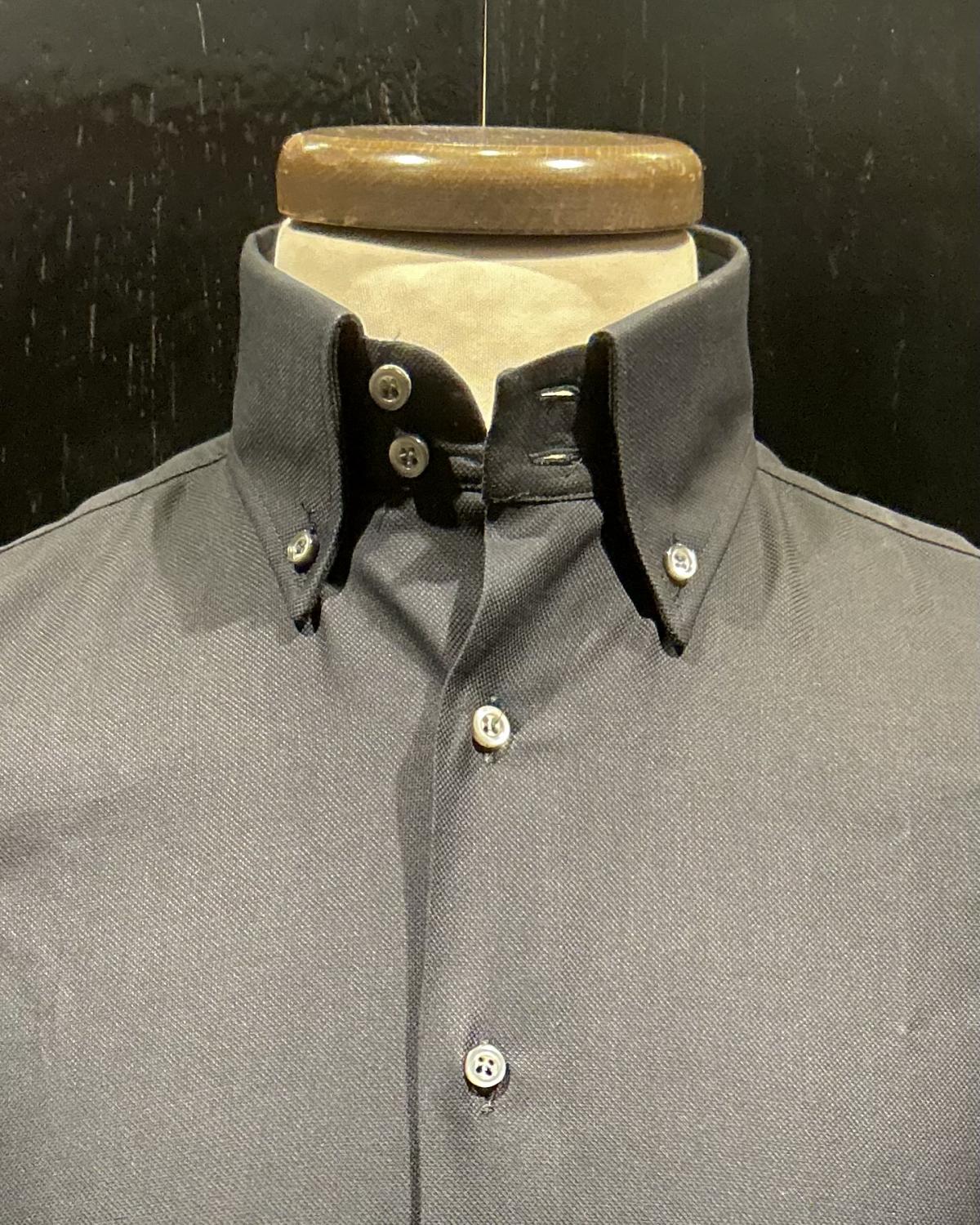 Button down Nido d’ape Nero