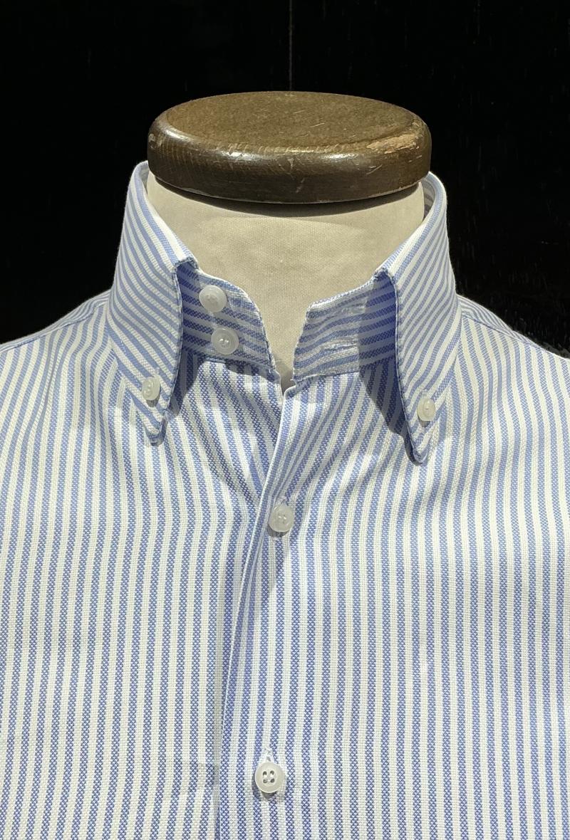 Button down Nido d’ape rigato 