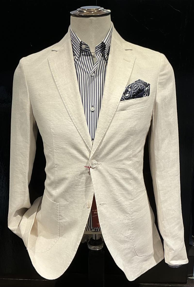Giacca puro lino Beige