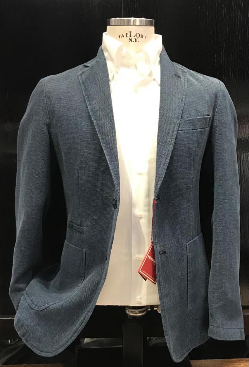 Blu Jeans NAPOLI lino e cotone 