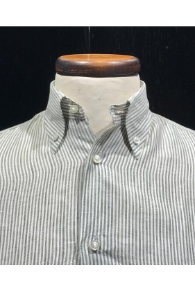 Lino Righe Verdi Militare