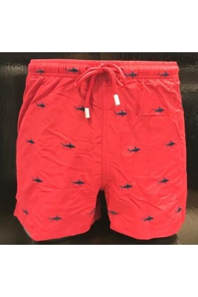 Rosso con Squali Blu