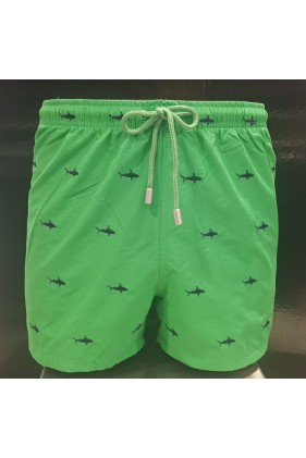 Verde con Squali Blu