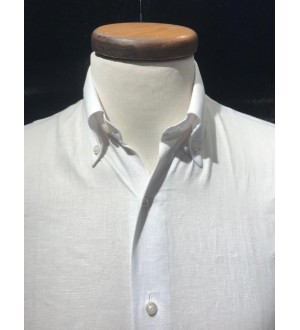 100% Linen White